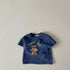Bear Pink Ball Round Neck Short Sleeve Simple T